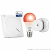 ABUS Z-Wave set anti-incendie capteur, ampoule^ Détecteurs De Fumée Connectés