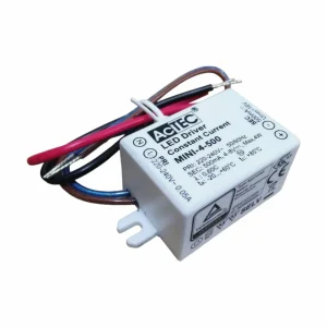 AcTEC Mini driver LED CC 500mA, 4 W, IP65^ Bloc D'Alimentation Courant Constant