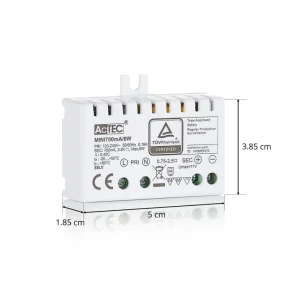 AcTEC Mini driver LED CC 700mA, 6W, IP20^ Bloc D'Alimentation Courant Constant