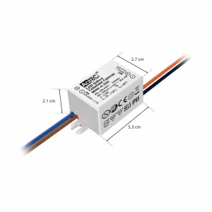 AcTEC Mini driver LED CC 350 mA, 4 W, IP65^ Bloc D'Alimentation Courant Constant
