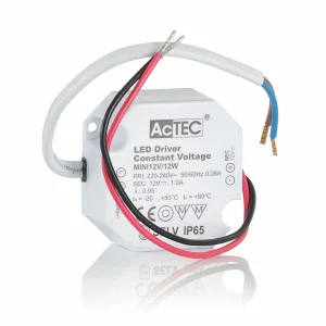 AcTEC Mini driver LED CV 12 V, 12W, IP65^ Bloc D'Alimentation Courant Constant