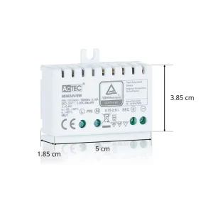 AcTEC Mini driver LED CV 24V, 6W, IP20^ Bloc D'Alimentation Courant Constant