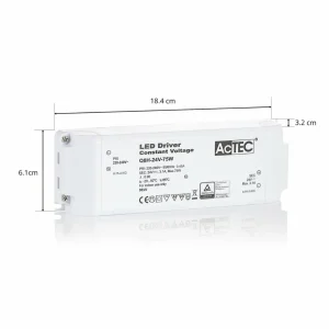 AcTEC Q8H driver LED CV 24V, 75 W^ Bloc D'Alimentation Courant Constant