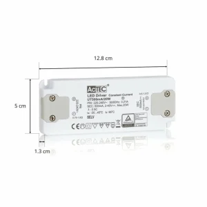 AcTEC Slim driver LED CC 500mA, 20W^ Bloc D'Alimentation Courant Constant
