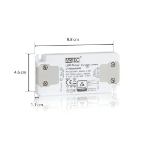 AcTEC Slim driver LED CC 700mA, 6 W^ Bloc D'Alimentation Courant Constant