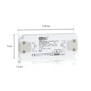 AcTEC Slim driver LED CC 700mA, 20W^ Bloc D'Alimentation Courant Constant