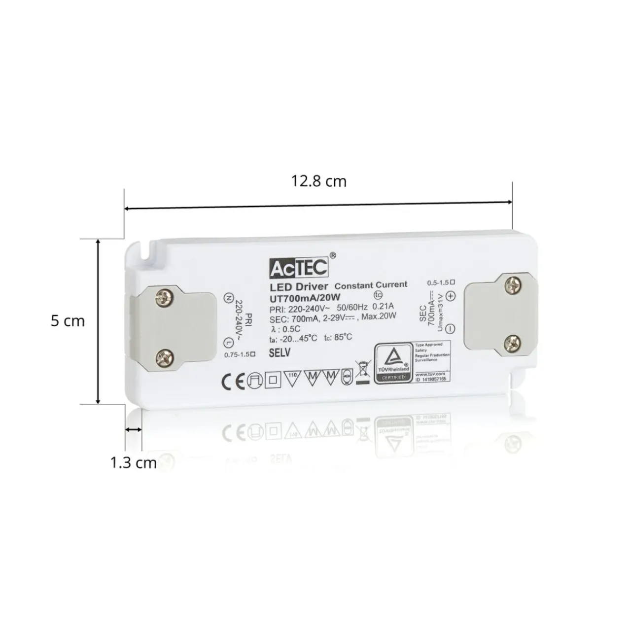 actec_slim_driver_led_cc_ma_w_0-4.webp AcTEC Slim driver LED CC 700mA, 20W^ Bloc D'Alimentation Courant Constant