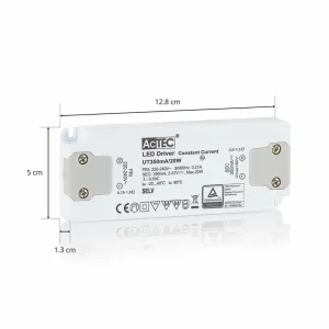 AcTEC Slim driver LED CC 350 mA, 20W^ Bloc D'Alimentation Courant Constant