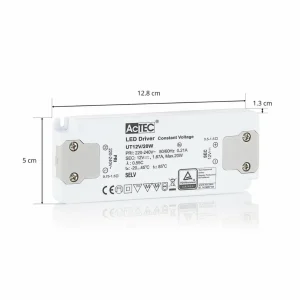 AcTEC Slim driver LED CV 12 V, 20W^ Bloc D'Alimentation Courant Constant