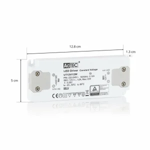 AcTEC Slim driver LED CV 12 V, 12W^ Bloc D'Alimentation Courant Constant