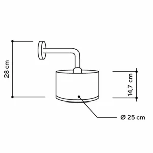 Almut von Wildheim ALMUT 2610 applique Ø 25cm, foin véritable^ Luminaires Durables