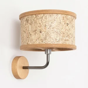 Almut von Wildheim ALMUT 2610 applique Ø 25cm, foin véritable^ Luminaires Durables