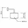 Almut von Wildheim ALMUT 2610 applique Ø 25 cm foin/roses rouges^ Luminaires Durables