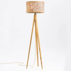 Almut von Wildheim ALMUT 2610 lampadaire, foin et fleurs rouges^ Luminaires Durables