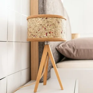 Almut von Wildheim ALMUT 2610 lampe à poser, foin et fleurs rouges^ Luminaires Durables