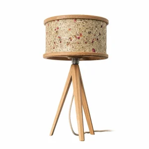 Almut von Wildheim ALMUT 2610 lampe à poser, foin et fleurs rouges^ Luminaires Durables