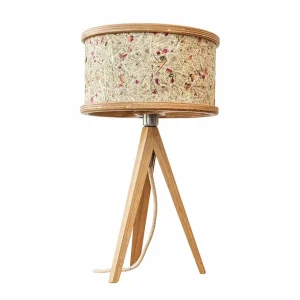 Almut von Wildheim ALMUT 2610 lampe à poser, foin et fleurs rouges^ Luminaires Durables