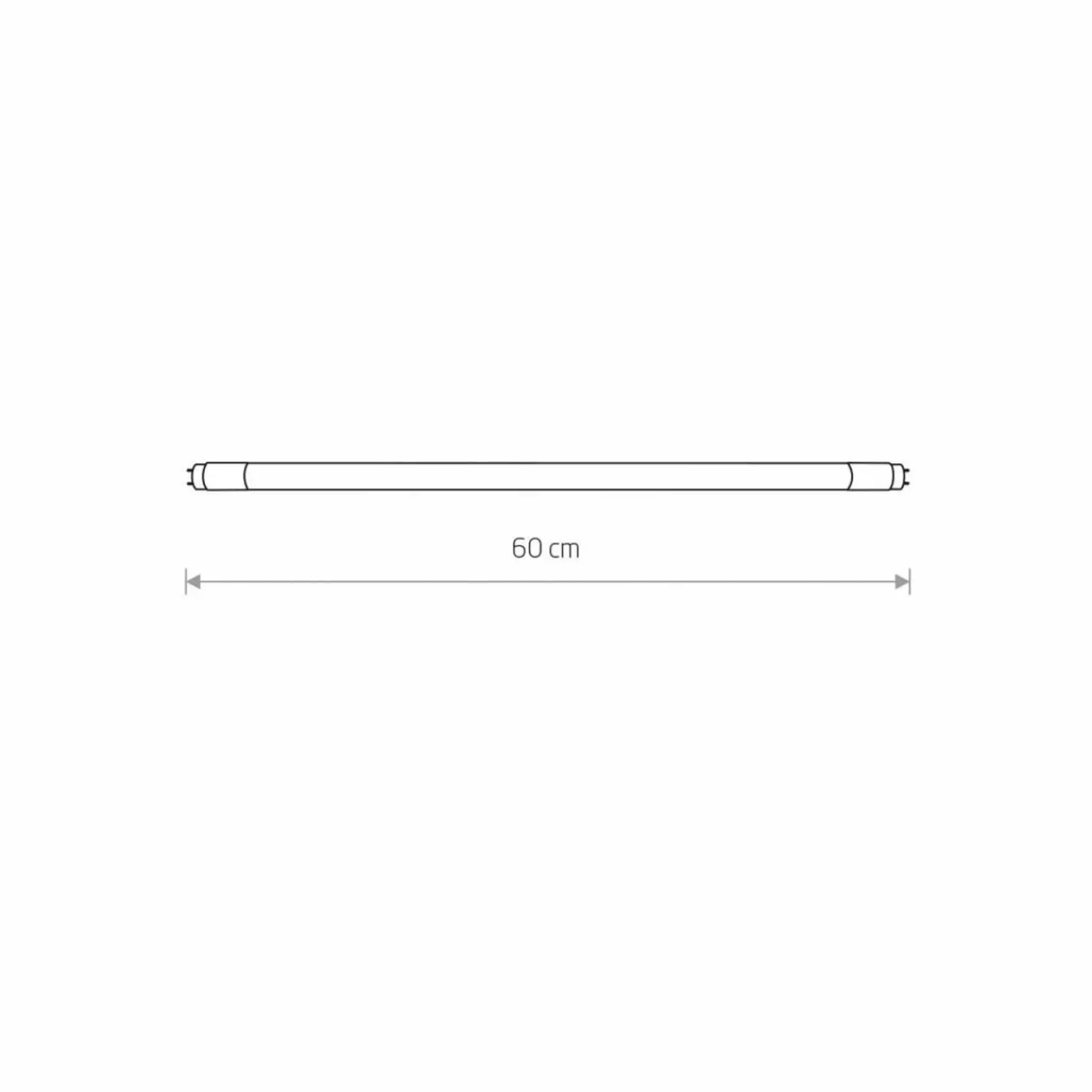 Nowodvorski Lighting Ampoule tubulaire LED Longueur 60 cm Ampoule tubulaire G13 T8, 11 W clair^ Tubes Fluorescents