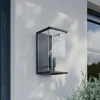 Lucande Applique Annalea avec abat-jour en verre IP54^ Appliques Murales Extérieures