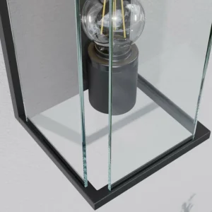 Lucande Applique Annalea avec abat-jour en verre IP54^ Appliques Murales Extérieures
