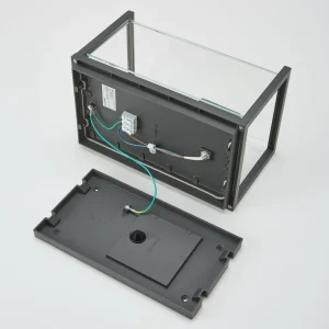 Lucande Applique Annalea avec abat-jour en verre IP54^ Appliques Murales Extérieures