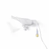 SELETTI Applique déco LED Bird Lamp, droite, blanche^ Lampes Décoratives
