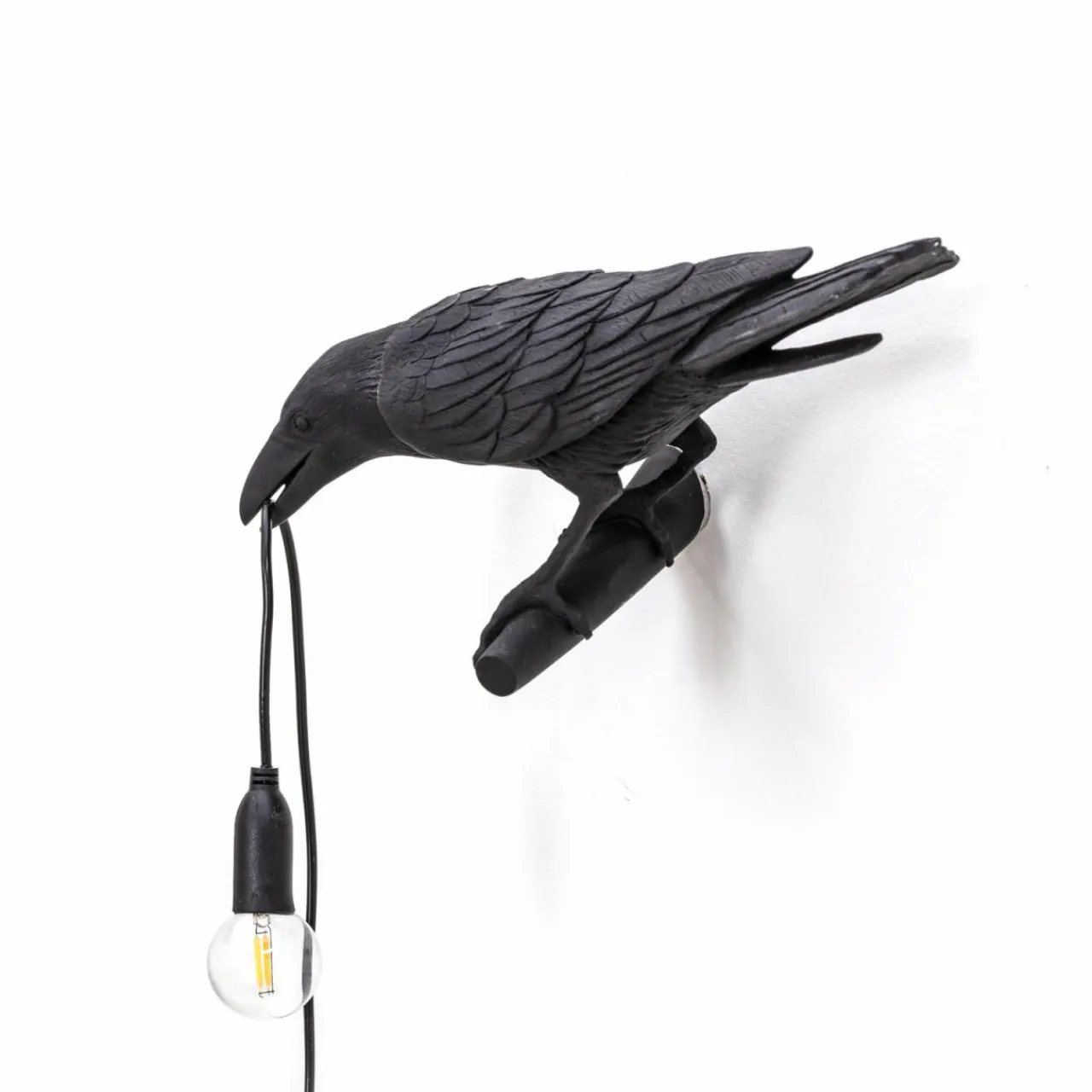 applique_dco_led_bird_lamp_vue_gauche_noire_2.webp SELETTI Applique déco LED Bird Lamp, vue gauche, noire^ Lampes Décoratives