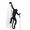 SELETTI Applique déco LED Monkey Lamp, gauche, noire^ Lampes Décoratives