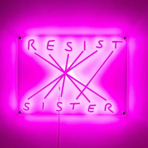 SELETTI Applique déco LED Resist-Sister, fuchsia^ Lampes Décoratives