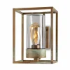 Moretti Luce Applique d'ext. Cubic³ 3363 laiton ancien/transp.^ Appliques Murales Extérieures