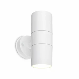 Briloner Applique d'extérieur 3792026, blanc, plastique, up/down 2 x GU10^ Appliques Murales Extérieures