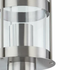 Lindby Applique d'extérieur à capteur Noemi en inox^ Appliques D'Extérieur Avec Détecteur