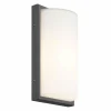 LCD Applique d’extérieur 039 en acier inox, graphite^ Appliques Murales Extérieures