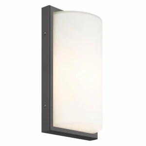 LCD Applique d’extérieur 039 en acier inox, graphite^ Appliques Murales Extérieures