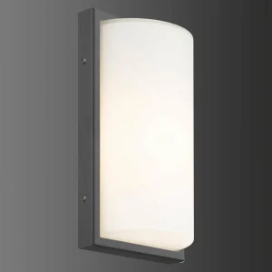 LCD Applique d’extérieur 039 en acier inox, graphite^ Appliques Murales Extérieures
