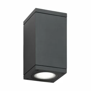 LCD Applique d'extérieur 5160, noir, aluminium, verre, 2 x GU10^ Luminaires De Terrasse