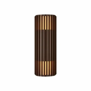 Nordlux Applique d'extérieur Aludra Double Seaside, aluminium, brun métallisé^ Appliques Murales Extérieures