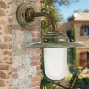 Moretti Luce Applique d'extérieur Antique, 26 cm antique-cuivre^ Appliques Murales Extérieures
