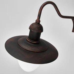 Lucide Applique d’extérieur Aruba, Ø 25 cm, brun rouille^ Appliques Murales Extérieures