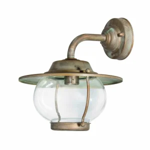 Moretti Luce Applique d’extérieur Betulle 2060 laiton ancien^ Appliques Murales Extérieures