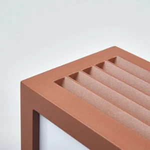 SLV Applique d’extérieur Box L E27 couleur rouille^ Appliques Murales Extérieures