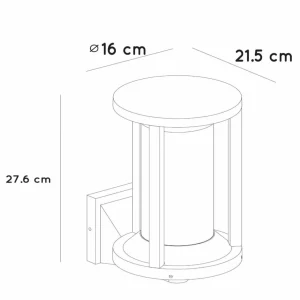 Lucide Applique d'extérieur Cadix alu moulé sous pression^ Appliques Murales Extérieures