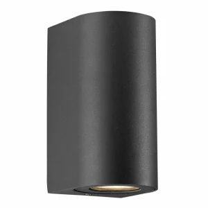 Nordlux Applique d'extérieur Canto Maxi 2 Seaside, noir, GU10, 17 cm^ Appliques Murales Extérieures