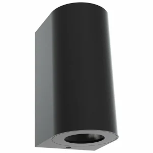 Nordlux Applique d'extérieur Canto Maxi 2 Seaside, noir, GU10, 17 cm^ Appliques Murales Extérieures
