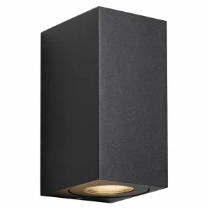 Nordlux Applique d'extérieur Canto Maxi Kubi 2 Seaside, noir GU10 17 cm^ Appliques Murales Extérieures