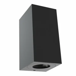 Nordlux Applique d'extérieur Canto Maxi Kubi 2 Seaside, noir GU10 17 cm^ Appliques Murales Extérieures