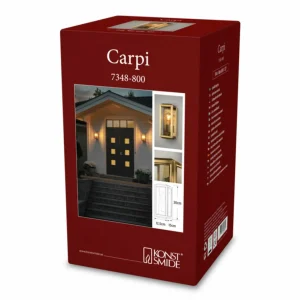 Konstsmide Applique d'extérieur Carpi, laiton, largeur 12,5cm^ Appliques Murales Extérieures