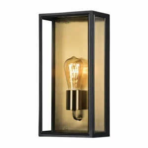 Konstsmide Applique d'extérieur Carpi, noir, largeur 20,5cm^ Appliques Murales Extérieures