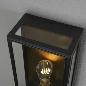 Konstsmide Applique d'extérieur Carpi, noir, largeur 20,5cm^ Appliques Murales Extérieures