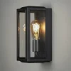 Konstsmide Applique d'extérieur Carpi noire, 12,5 x 30 cm^ Appliques Murales Extérieures
